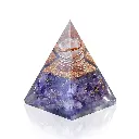 Natural Amethyst orgonite Pyramid For Healing And Showpiece