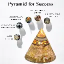 Natural Citrine Stone Organite Cone Pyramid For Success And Showpiece