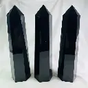 Natural Black Obsidian Point Tower For Chakra, Healing and Balancing