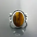 Natutral Tiger Eye Stone Rings For healing And Showpiece