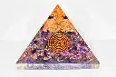 Natural Amethyst Stone Orgone Pyramid For Healing And Showpiece
