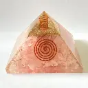 Natural Rose Orgone Pyramid For Healing And Showpeice