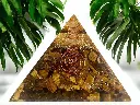 Natural Tiger Eye Stone Orgone Pyramid For Healing And Showpiece