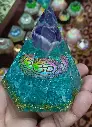 Natural Amethyst Sphere Pyramid For Healing And Showpiece