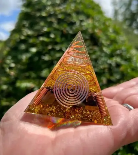 Natural Stone Orgone Pyramid For Healing And Showpiece