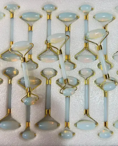 Natural Opalite stone message Roller For Skincare