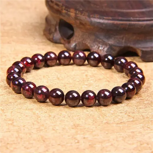 Natural Garnet Bracelet For Healing And Showpiece