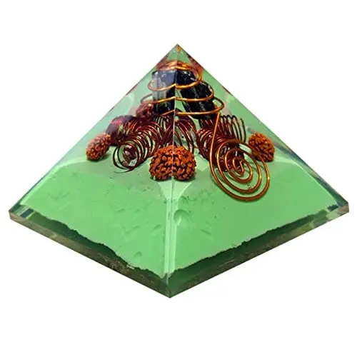 Natural Stone Orgone Pyramid For Healing And Showpiede
