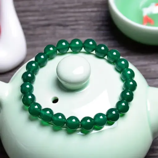 Natural Green Jade Stone Bracelet For Girls,Women And Men