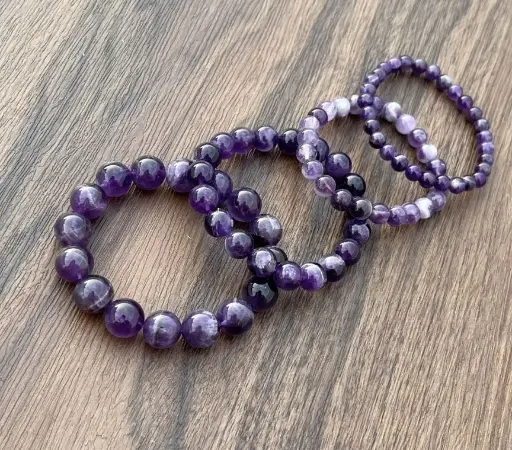 Natural Amethyst Stone Bracelet For Girls,Women And Men
